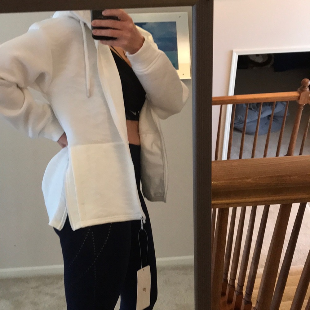 Fabletics Lotta removable hood jacket white camo